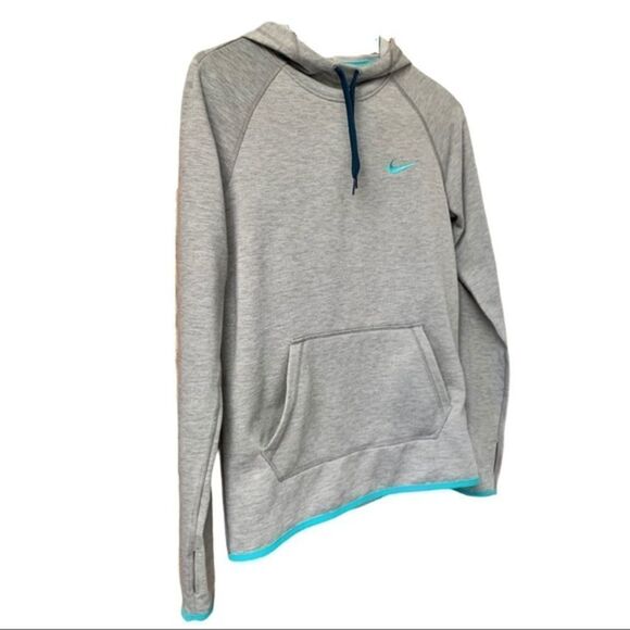 NEW WITHOUT TAGS Nike Gray & Teal Hoodie - Picture 4 of 9